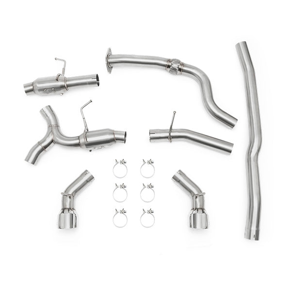 Mishimoto MMEXH-CAM4-16DTPP Dual Tip Pro Cat-Back Exhaust  Polished  Fits Chevrolet Camaro 2.0T 2016-2024