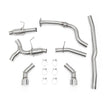 Mishimoto MMEXH-CAM4-16DTPP Dual Tip Pro Cat-Back Exhaust  Polished  Fits Chevrolet Camaro 2.0T 2016-2024