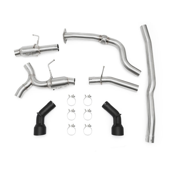 Mishimoto MMEXH-CAM4-16DTPBK Dual Tip Pro Cat-Back Exhaust  Black  Fits Chevrolet Camaro 2.0T 2016-2024