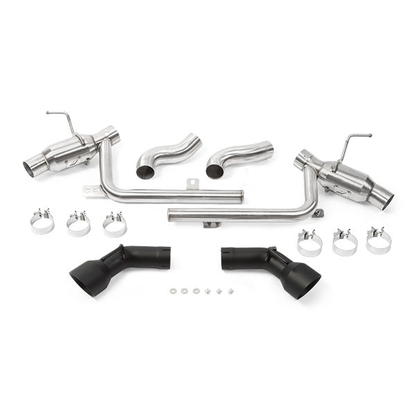 Mishimoto MMEXH-CAM8-16ADTPBK Dual Tip Pro Axle-Back Exhaust  Black  Fits Chevrolet Camaro SS 2016-2024