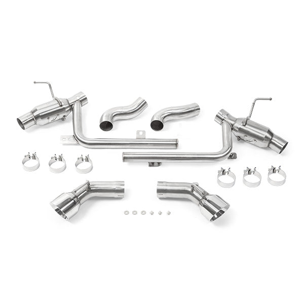 Mishimoto MMEXH-CAM8-16ADTPP Dual Tip Pro Axle-Back Exhaust  Polished  Fits Chevrolet Camaro SS 2016-2024