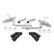 Mishimoto MMEXH-CAM8-16AQTPBK Quad Tip Pro Axle-Back Exhaust  Black  Fits Chevrolet Camaro SS 2016-2024
