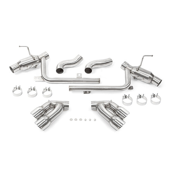 Mishimoto MMEXH-CAM8-16AQTPP Quad Tip Pro Axle-Back Exhaust  Polished  Fits Chevrolet Camaro SS 2016-2024