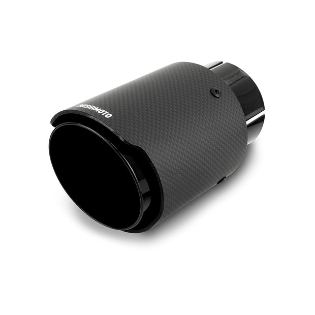 Mishimoto MMEXH-TIP-CF25BK Exhaust Tip  Black/Carbon Fiber  Single  2.50in
