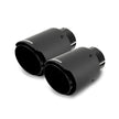 Mishimoto MMEXH-TIP-CFD25BK Exhaust Tip  Black/Carbon Fiber  Dual  2.50in