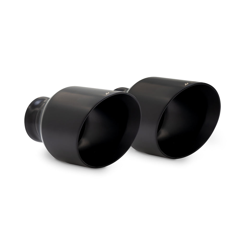 Mishimoto MMEXH-TIP-MOPARBK Exhaust Tips  Black  5in Outlet  Fits Dodge Charger V8 2015-2024