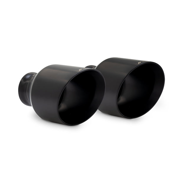 Mishimoto MMEXH-TIP-MOPARBK Exhaust Tips  Black  5in Outlet  Fits Dodge Charger V8 2015-2024