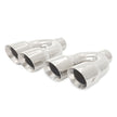 Mishimoto MMEXH-TIP-QY25P Exhaust Tip Set  Polished  Dual-Y  2.5in Inlet  3.5in Outlet