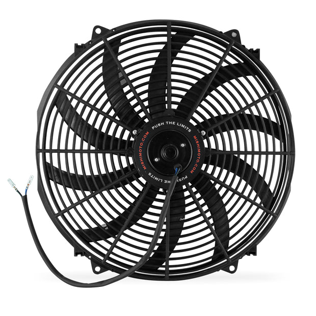 Mishimoto MMFAN-16C Electric Fan  Slim  Curved Blade  Black  16 In