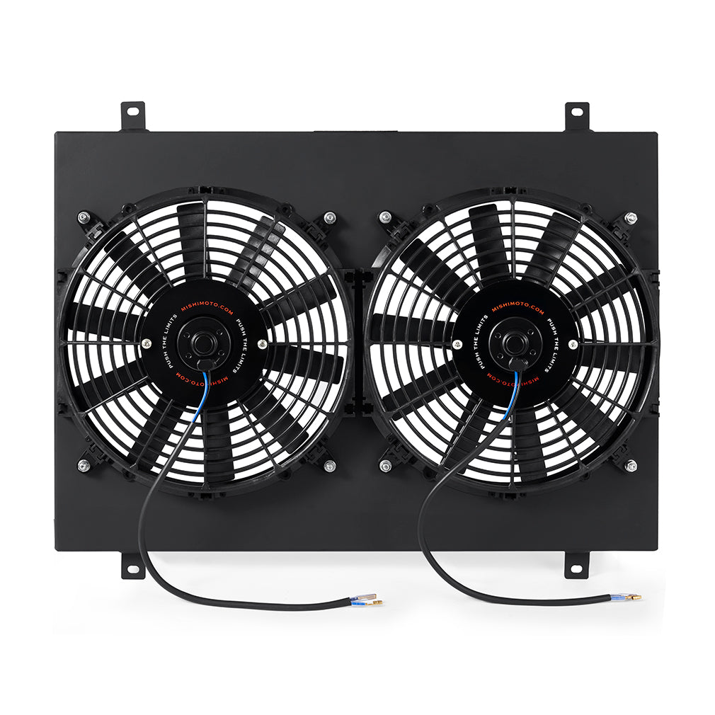 Mishimoto MMFS-MUS-79BK Performance Aluminum Radiator Fan Shroud Kit  Black  Fits Ford Mustang 1979-1993