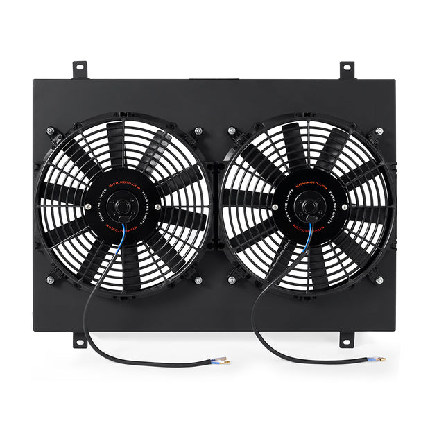 Mishimoto MMFS-MUS-79BK Performance Aluminum Radiator Fan Shroud Kit  Black  Fits Ford Mustang 1979-1993