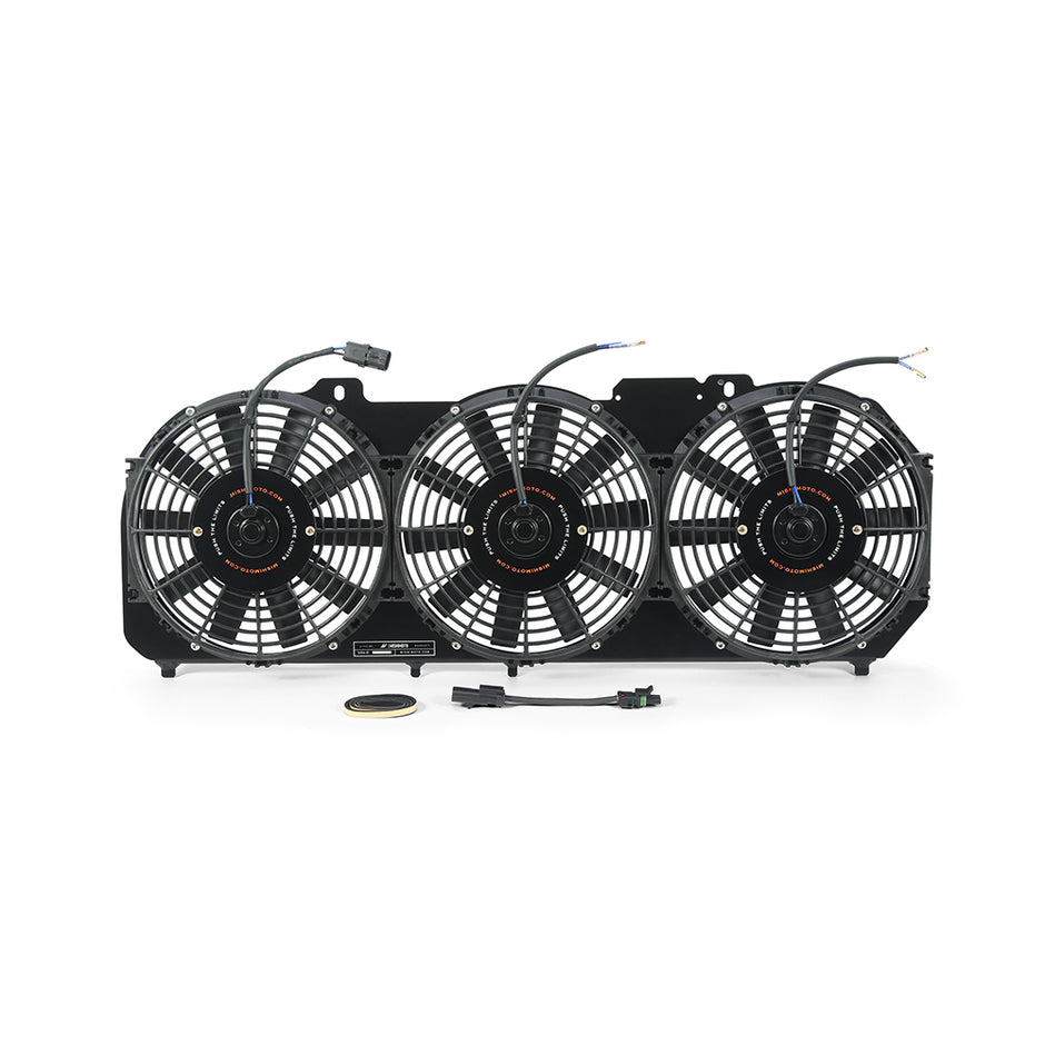 Mishimoto MMFS-XJ-89KBK Aluminum Fan Shroud  Black  W/Controller  Fits Jeep Cherokee XJ 4.0L 1989-2001