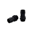 Mishimoto MMFT-M20-34BK M20x1.5 3/4 In  Hose Barb Aluminum Fittings  Black  Pack Of 2