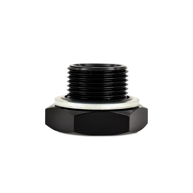 Mishimoto MMFT-M22-18NPT M22x1.5 To 1/8" NPT Aluminum Fitting  Black