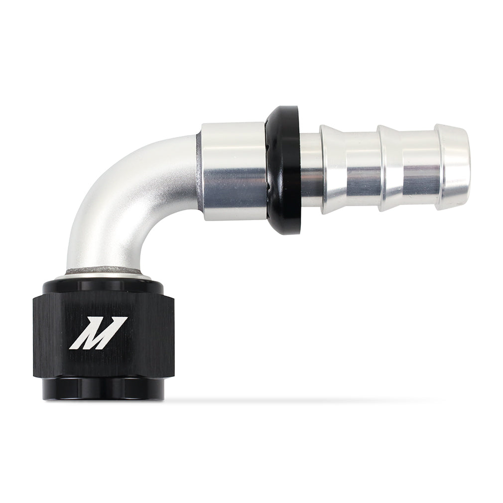 Mishimoto MMFT-PL-1090 Push-Lock Fitting  -10AN  90-Degree