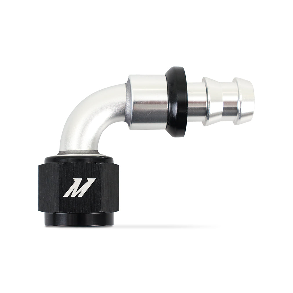 Mishimoto MMFT-PL-890 Push-Lock Fitting  -8AN  90-Degree