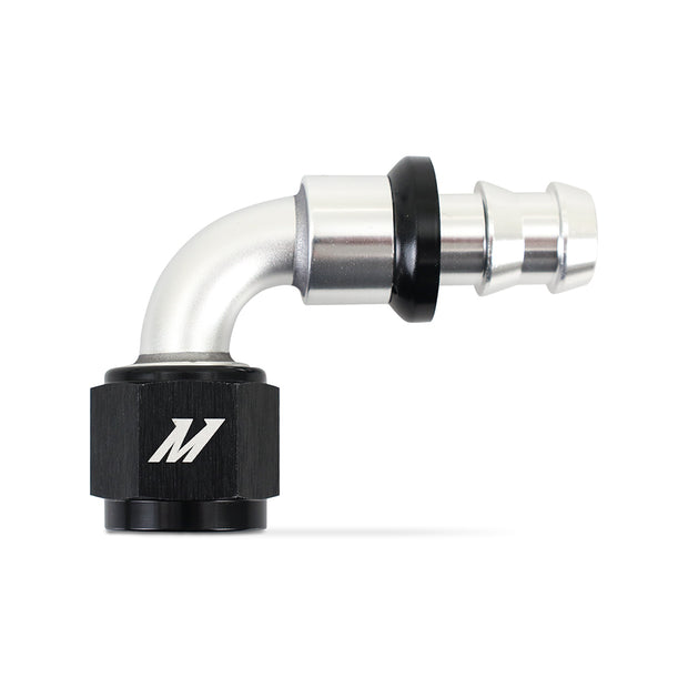 Mishimoto MMFT-PL-890 Push-Lock Fitting  -8AN  90-Degree