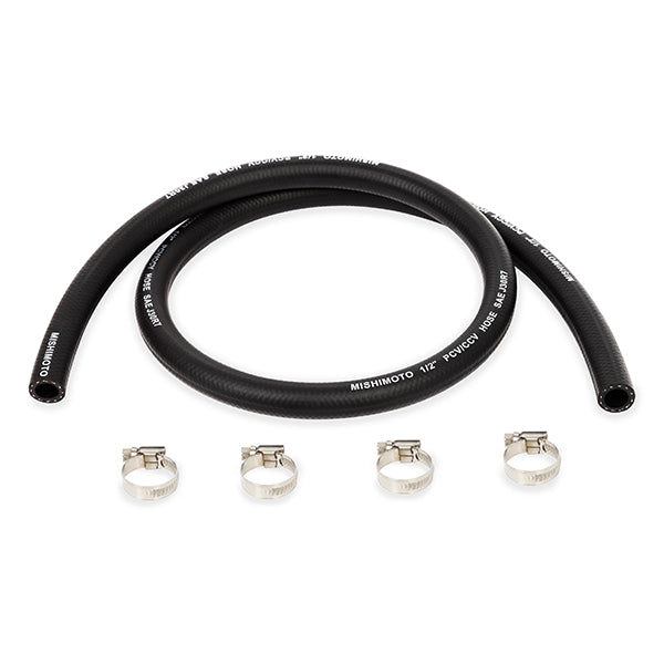 Mishimoto MMHOSE-CC12-4 Universal Catch Can Hose 1/2 In X 4ft
