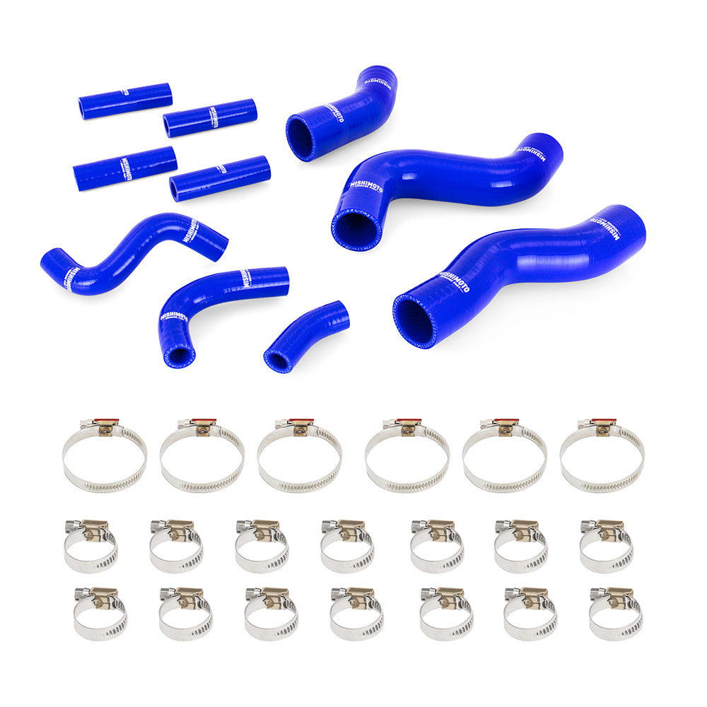 Mishimoto MMHOSE-LCR-92KBL Silicone Radiator & Heater Hose Kit  Blue  Fits Toyota Land Cruiser 4.5L 92-97