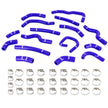 Mishimoto MMHOSE-LCR-99HHBL Silicone Heater Hose Kit  Blue  Fits Toyota Land Cruiser 4.7L 1998-2002