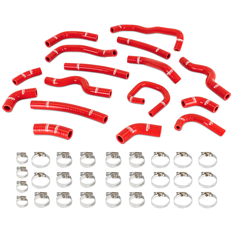 Mishimoto MMHOSE-LCR-99HHRD Silicone Heater Hose Kit  Red  Fits Toyota Land Cruiser 4.7L 1998-2002