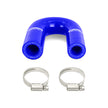 Mishimoto MMHOSE-LSHB-BL Silicone Heater Core Bypass Hose  Blue  Fits GM LS V8