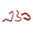 Mishimoto MMHOSE-MUS8-15ANCRD Silicone Ancillary Coolant Hose Kit  Red  Fits Ford Mustang GT 2015-2023