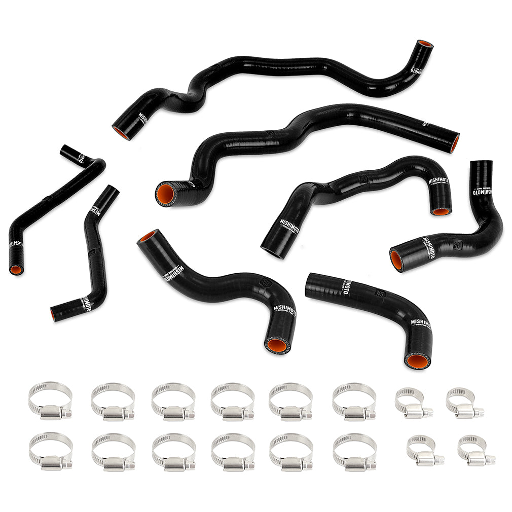 Mishimoto MMHOSE-Q50-16ANCBK Silicone Intercooler Coolant Hose Kit  Black  Fits Infiniti Q50/Q60 3.0T 2016-24