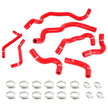 Mishimoto MMHOSE-Q50-16ANCRD Silicone Intercooler Coolant Hose Kit  Red  Fits Infiniti Q50/Q60 3.0T 2016-2024