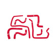 Mishimoto MMHOSE-SUB-ANC4RD Silicone Ancillary Hoses  Red  Fits Subaru WRX/WRX STI 2004-2007