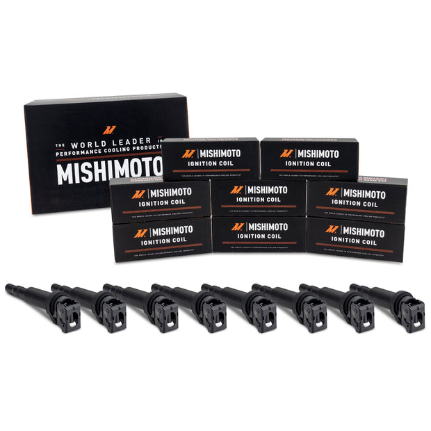 Mishimoto MMIG-BMW-1108 Ignition Coil  Bosch Style  Set Of 8  Fits BMW 550i 4.4L 2011-2015