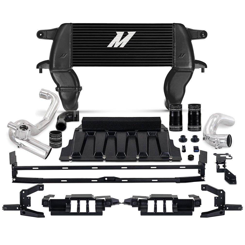 Mishimoto MMINT-BR23-21HKBKP Intercooler Kit  Black/Polished  High-Mount  Fits Ford Bronco 2.3L 2021+