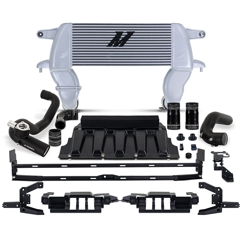 Mishimoto MMINT-BR23-21HKSLBK Intercooler Kit  Silver/Black  High-Mount  Fits Ford Bronco 2.3L 2021+