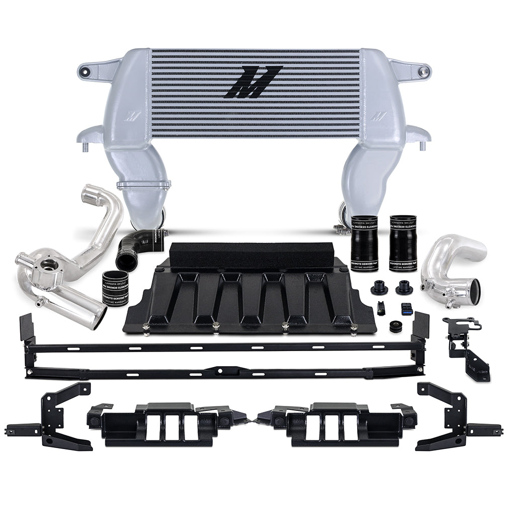 Mishimoto MMINT-BR23-21HKSLP Intercooler Kit  Silver/Polished  High-Mount  Fits Ford Bronco 2.3L 2021+