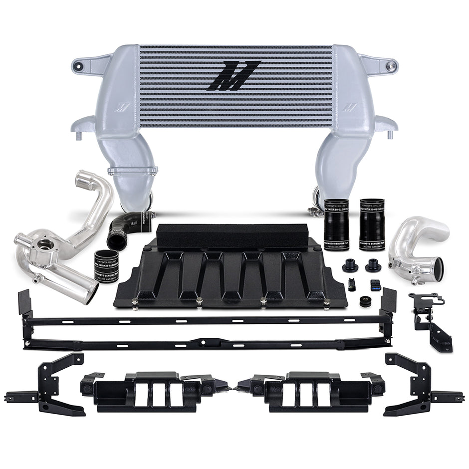 Mishimoto MMINT-BR23-21HKSLP Intercooler Kit  Silver/Polished  High-Mount  Fits Ford Bronco 2.3L 2021+