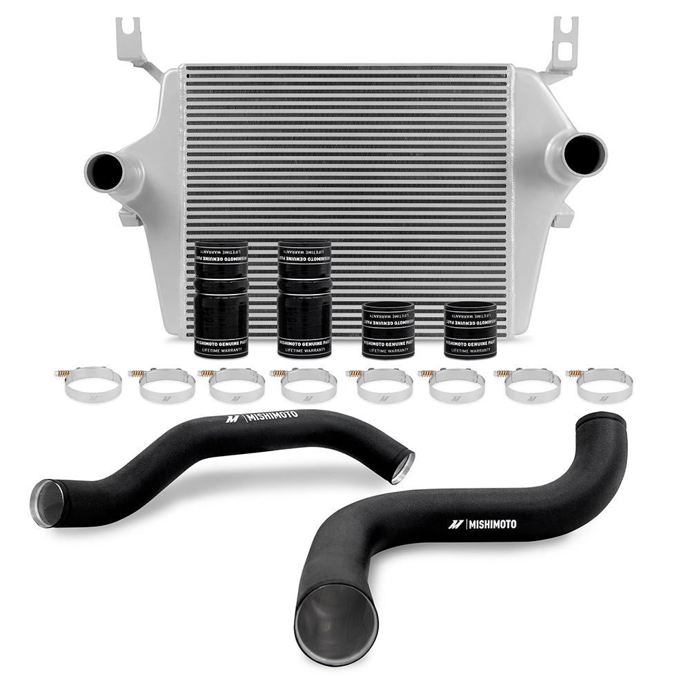 Mishimoto MMINT-F2D-99KSLBK Intercooler Kit  Silver/Black  Fits Ford 7.3L Powerstroke 1999-2003