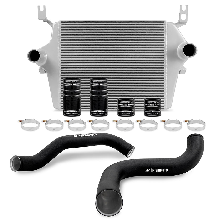Mishimoto MMINT-F2D-99KSLBK Intercooler Kit  Silver/Black  Fits Ford 7.3L Powerstroke 1999-2003