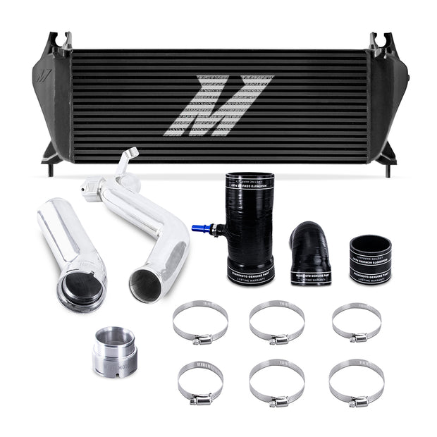 Mishimoto MMINT-RGR-19KBKP Intercooler Kit  Black/Polished  Fits Ford Ranger EcoBoost 2.3L 2019-2023