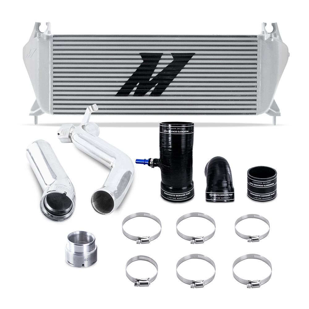 Mishimoto MMINT-RGR-19KSLP Intercooler Kit  Silver/Polished  Fits Ford Ranger EcoBoost 2.3L 2019-2023