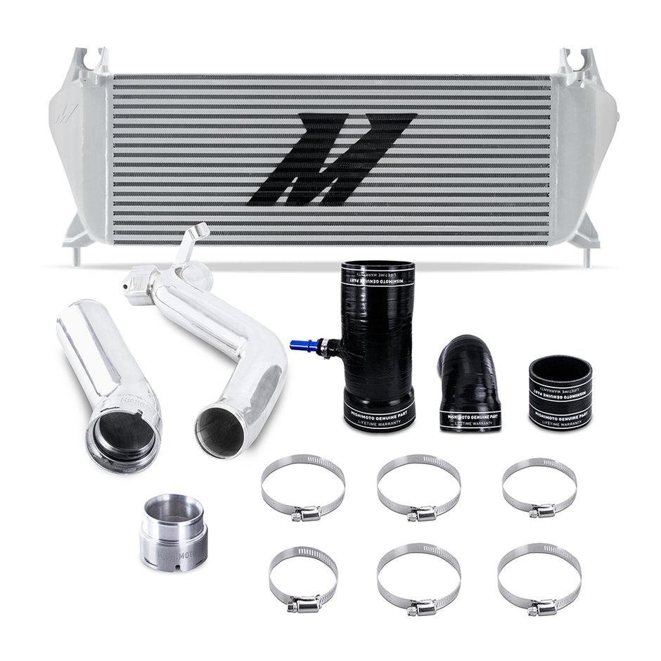 Mishimoto MMINT-RGR-19KSLP Intercooler Kit  Silver/Polished  Fits Ford Ranger EcoBoost 2.3L 2019-2023