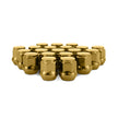 Mishimoto MMLG-AC1215-20GD Steel Lug Nuts  Gold  M12x1.5  Acorn Seat 20pc Set