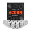 Mishimoto MMLG-AC1215-24CH Steel Lug Nuts  Chrome  M12x1.5  Acorn Seat  24pc Set