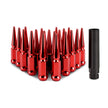 Mishimoto MMLG-SP1215-20RD Spiked Lug Nuts  Red  M12x1.5 20-PC Set