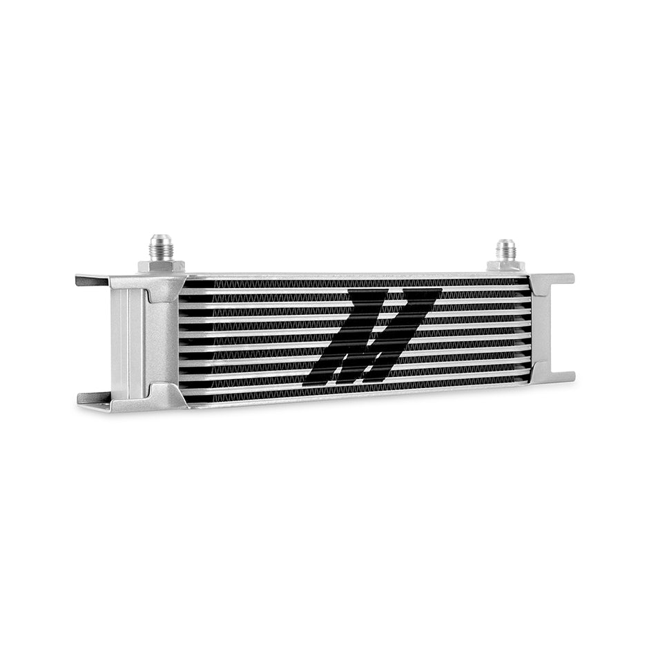 Mishimoto MMOC-10-6SL Universal Oil Cooler  10-Row  Silver  -6AN