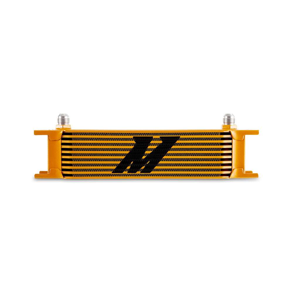 Mishimoto MMOC-10-8GD Universal Oil Cooler  10-Row  Gold  -8AN