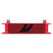 Mishimoto MMOC-10RD Universal Oil Cooler  10-Row  Red