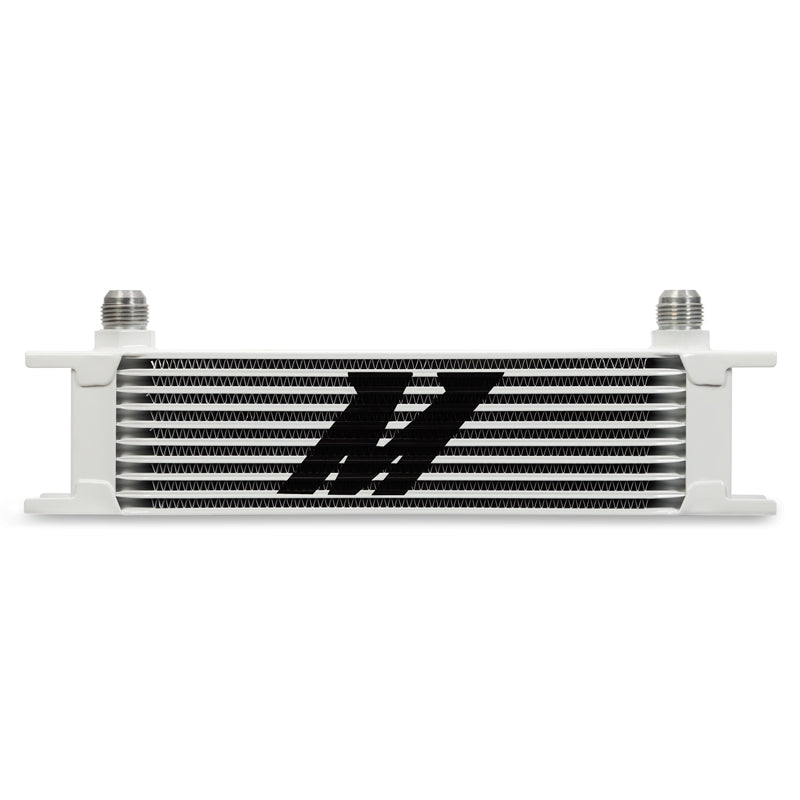 Mishimoto MMOC-10WT Universal Oil Cooler  10-Row  White
