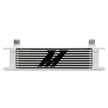 Mishimoto MMOC-10WT Universal Oil Cooler  10-Row  White