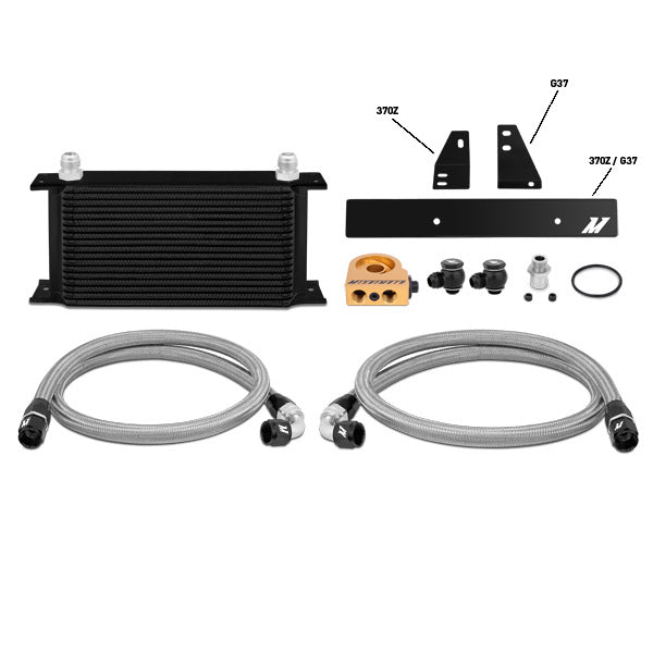 Mishimoto MMOC-370Z-09TBK Oil Cooler Kit  Black  Thermostatic  Fits Nissan 370Z 2009-2020
