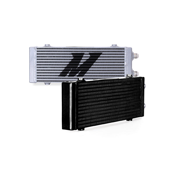 Mishimoto MMOC-DP-MBK Universal Oil Cooler  Dual Pass Bar And Plate  Black  Medium